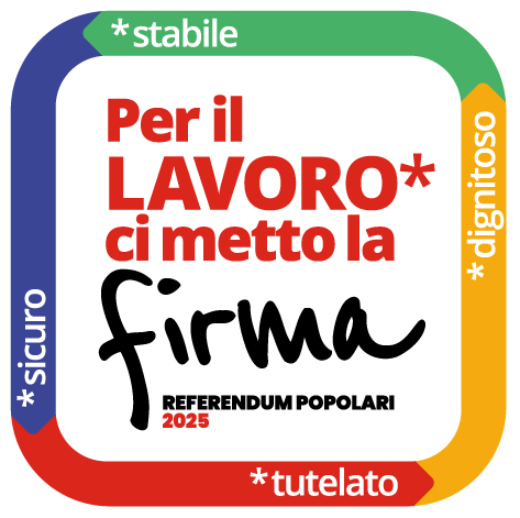 logo Per il lavoro ci metto la firmavettoriale