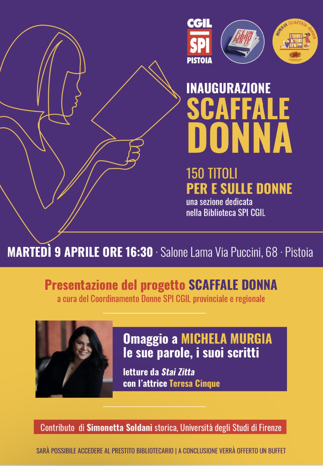 locandina scaffale donna